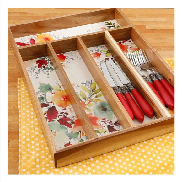 The Pioneer Woman Pioneer Willow Cutlery Tray - Picture 5 of 5